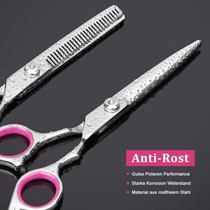 Ciseaux de barbier professionnels, ensemble de ciseaux de coiffure, étui en cuir, acier inoxydable de haute qualité, dernier design - Product Image 3