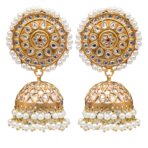 Pendientes de aro chapados en oro hechos a mano de estilo único al por mayor colores y diseños surtidos para fiesta - Product Image 1