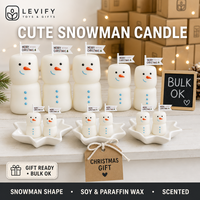 Velas Aromáticas Hechas a Mano con Forma de Muñeco de Nieve, Etiqueta Privada, Cera de Soja, Vela Perfumada, Decoración del Hogar, Regalo de Navidad, Venta al por Mayor