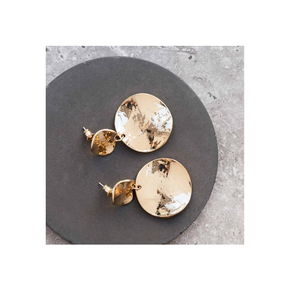 Boucle d'oreille en laiton 100 PCS/prix personnalisé accessoires d'emballage boucle d'oreille en or boucle d'oreille faite à la main en gros - Product Image 4