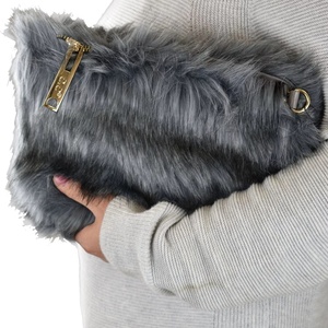 <b>Winter</b> Luxury Large Faux Fur Tote Bag for Women Soft Plush Fluffy Crossbody Shoulder Purses with Two Handles Chain <b>Decoration</b> - Product Image 1