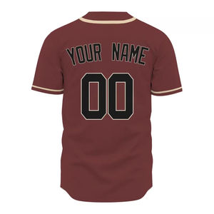 Venta al por mayor de Jersey de béisbol de mejor diseño personalizado jersey de béisbol nuevo diseño en blanco personalizado impresión jersey de béisbol para hombres - Product Image 6