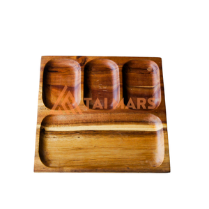 Plateau en bois de la plus haute qualité plateau accessoires de cuisine forme et taille personnalisées plateau de service alimentaire en bois de pin - Product Image 2