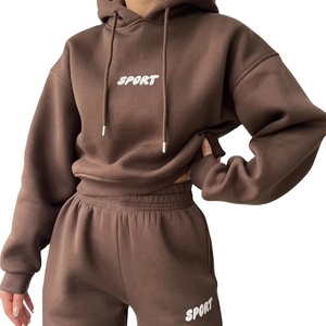 Wholesale Customize Design Print logo Plus Size <b>Women</b> Tracksuit Sweatsuit Joggers Tracksuits Set Hoodies and <b>Sweat</b> <b>Pants</b> Sets - Product Image 1