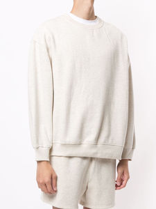 Vente en gros de sweatshirt décontracté pour hommes qualité OEM sweat lourd polyester coton pull simple décontracté sweatshirt - Product Image 4