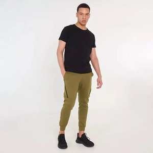 Pantalon de jogging pour homme de qualité supérieure, en toile de haute qualité, coupe ajustée, design élégant, taille mi-haute - Essentiel pour la salle de sport, le streetwear, foncé - Product Image 5