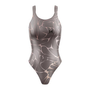 Maillot de bain une pièce éco-responsable pour femme, motif floral 3D, séchage rapide, décolleté arrondi, extensible, respirant, combinaisons personnalisées - Product Image 2