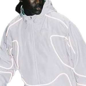 Prince Custom Oversize Sportwear Streetwear Casual Sweatsuit 3m Veste Réfléchissante et Jogger Set Windbreaker Nylon Survêtement Hommes - Product Image 6