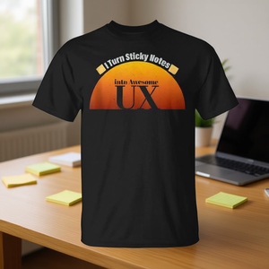 Camiseta sin mangas con diseño de notas adhesivas inspiradoras, diseño promocional de UX impresionante - Product Image 3
