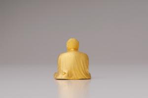 Statue de Bouddha Kamakura miniature PLACHINO en or pur certifié par la Monnaie japonaise, pièce de collection pour la décoration intérieure, vente en gros - Product Image 3