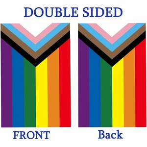 Bandera de Jardín Pride, Pequeña Bandera Gay para Jardín, 12.5x18 Pulgadas, Doble Cara, Bandera del Progreso LGBTQ para Pared - Product Image 5
