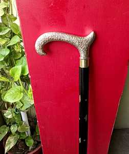 Handcrafted <b>Victorian</b> Steampunk Folding Walking Stick <b>Wooden</b> Nautical Spyglass Polished Metal Craft Antique Cane Decorative - Product Image 4