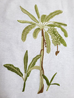 Ensemble de napperon et serviette en coton blanc avec broderie personnalisée, pour la maison, le Restaurant, le mariage