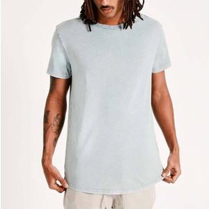 Prix de gros Nouveau design Stock d'été Vêtements pour hommes T-shirt décontracté personnalisé à épaules tombantes en coton 100% tissé délavé à l'acide - Product Image 6
