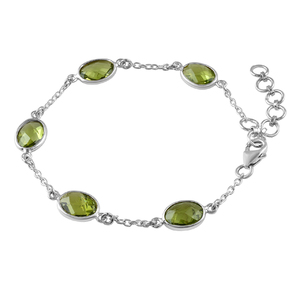 สร้อยข้อมือชุดฝาพลอยคาลซิโดนีเงินสเตอร์ลิง925ทำด้วยมือคลาสสิก - Product Image 2