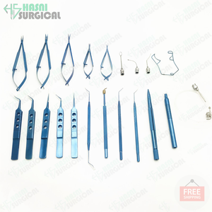 Instruments chirurgicaux de chirurgie oculaire de la cataracte 21 pièces en acier inoxydable ophtalmique logo personnalisé instruments de micro-chirurgie - Product Image 2