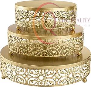 Base para Pastel de Metal Premium con Acabado Elegante, Mejora la Presentación de Postres en Fiestas y Ocasiones Especiales - Product Image 2