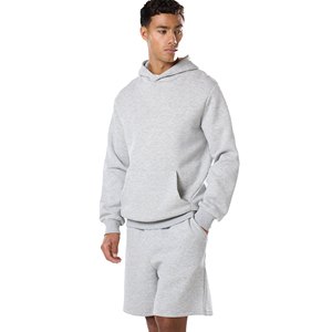 Ensemble sweat à capuche et short streetwear pour homme en coton premium, tenue de sport légère pour l'été, personnalisable - Product Image 3