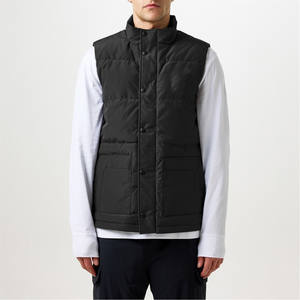 เสื้อกั๊กขนเป็ดโพลีเอสเตอร์สำหรับผู้ชายเสื้อแจ็คเก็ตแขนกุดกันน้ำเลือกสีใส่สบายได้เอง - Product Image 1