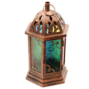 Moroccan Style Metal <b>Tea</b> <b>Light</b> Candle Holder Antique Black Iron <b>Lantern</b> For Home Decor Wedding Decoration And Festivals On Sale - Product Image 2