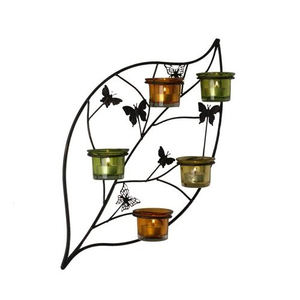 Teardrop 6 <b>Cluster</b> Wall Hanging Tealight Holder - Product Image 2