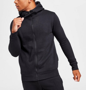 Venta al por mayor de chándal con cremallera completa ajustado para hombre con logotipo personalizado sudadera de gimnasio para hombre chándales de entrenamiento de 2 piezas - Product Image 4