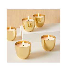 Meilleures ventes 2026 Porte-bougie en métal de grande qualité Pots à bougies avec tailles, couleurs et styles personnalisés Martelé et uni - Product Image 4