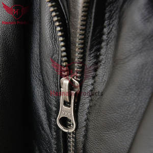 Veste en cuir noir personnalisé pour hommes Manteau en cuir véritable fabriqué à la main de qualité supérieure pour les hommes élégants en hiver - Product Image 3