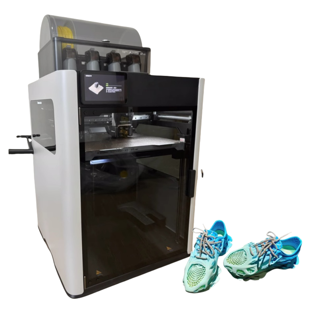 Global Version Bamboo Lab H2D Dual Nozzle Multi Material CoreXY 3D Printer 600mm/s High Speed Enclosed FDM Machine 350x350x350mm