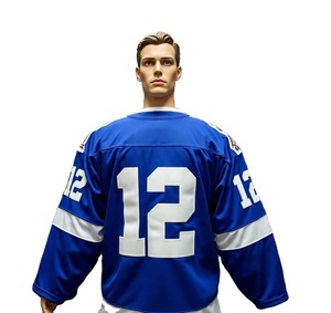 Maillot de Hockey sur Glace Surdimensionné Léger Personnalisé OEM Respirant Maillots de Hockey sur Glace d'Impression par Sublimation 2025 - Product Image 1