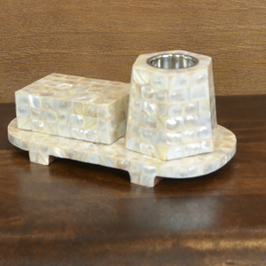 Quemador de incienso Bakhoor de perla madre auténtica, soporte de incienso de madera exquisito con tapón de anís estrellado para las tradiciones árabes de primavera - Product Image 2