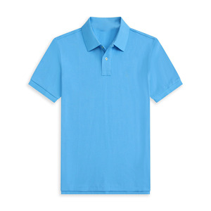 Polo en coton à manches courtes pour hommes, style sport classique avec col décontracté, coupe ajustée, tendance 100% coton - Product Image 2