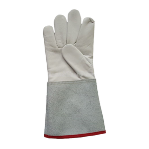 2025 gants de soudage pour protection contre les températures extrêmes Kevlar cousu en cuir style à manches longues conçu pour le four de soudage - Product Image 2