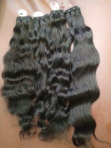 ช่อผมมนุษย์ผมเรมี่สีดำธรรมชาติแบบอินเดียยาว30นิ้วมัดสองชั้นสไตล์ลอนนุ่ม - Product Image 4