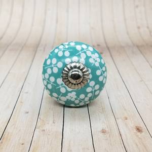 ลูกบิดหินอ่อนทรงกลมสีขาวรูปทรงที่กำหนดขนาดสินค้าผลิตในอินเดีย - Product Image 4