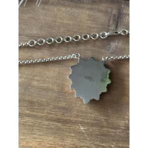 Southwest Handmade Multi Stone Sterling Silver Flower Cluster Necklace Bezel <b>Set</b> - Product Image 5
