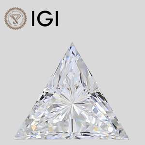 Diamant de laboratoire Triangle 2 carats F VVS1, taille triangle, certifié IGI - Product Image 1