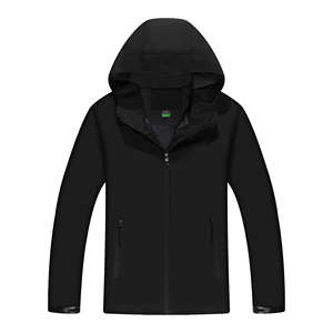 Custom OEM Hombres Deportes Soft Shell Chaquetas Gris al aire libre Camping chaquetas térmicas impermeables chaquetas cortavientos con sudaderas con capucha - Product Image 5