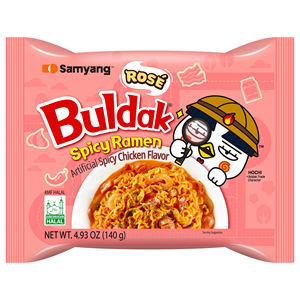 Ramen Instantáneo en Vaso Samyang Buldak Rose Hot Chicken Flavor de Primera Calidad, 105 g, Fideos Picantes Coreanos de Primera Calidad, Más Vendidos - Product Image 2