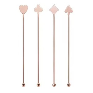 Elegantes selecciones de cóctel de acero inoxidable, de fruta de Metal pincho, barra reutilizable, decoración de bebidas - Product Image 3