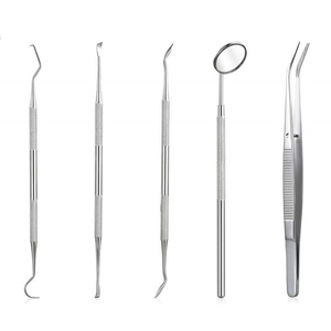 Kit de Exploración Dental, Kit de Instrumentos Dentales, Raspador de Dientes, Espejo Bucal, Sonda, Escalador, Acero Inoxidable, Manual, Certificado CE - Product Image 5