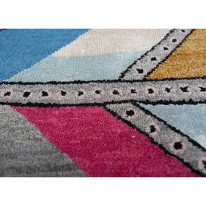 Tapis géométrique noué à la main en laine et soie de bambou Manchaha, rectangulaire, épaisseur 10 mm, pour salon ou couloir - Les-1618 - Product Image 3