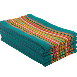 100% Algodón Salsa Toalla de cocina Golf Secado rápido Tejido sostenible en azul - Product Image 1