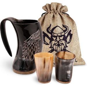 Tasse en corne naturelle faite à la main en corne de buffle avec finition rustique parfaite pour la boisson sur le thème des Vikings et les articles de décoration intérieure uniques - Product Image 6