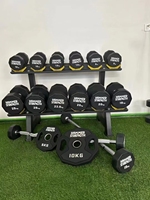 Plaques de poids en caoutchouc pour compétition de gym avec logo personnalisable, 10-55 lb (5-25 kg), plaques de modification de poids en TPU unisexe pour entraînement de force avec barre d'haltères