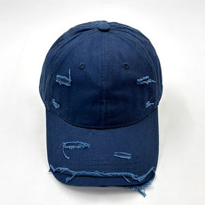 Chapeaux de papa vintage en détresse avec logo personnalisé casquettes de baseball en coton uni de haute qualité casquettes en jean pour hommes pour femmes style ajusté imprimé - Product Image 4