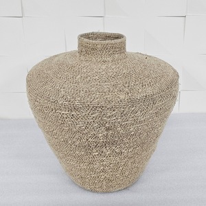 ตะกร้าเก็บปอกระเจาทำมือเป็นมิตรต่อสิ่งแวดล้อมเทคนิคแกะสลักทำในอินเดียสำหรับจัดเก็บในบ้าน - Product Image 1