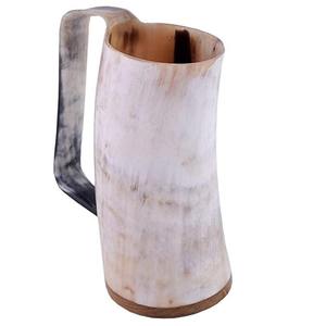Cuerno Vikingo Grande Pulido para Beber, Taza Premium Ecológica Hecha a Mano de Cuerno de Búfalo, Color Personalizado, Decoración Rústica para el Hogar - Product Image 2
