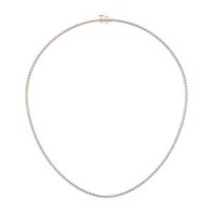 Collier de tennis classique en diamant taillé rond de 12.00 carats F-G/VS Lab Grown 17 pouces fabriqué en or massif 10K,14K,18K - Product Image 6