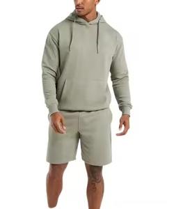 Affordable Price Pakistan Manufacturer Men <b>Hoodie</b> & Shorts Set Slim Fit Top Selling Men <b>Hoodie</b> & Shorts Set For Sale - Product Image 1